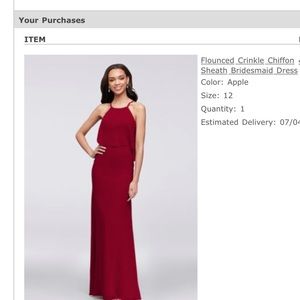 Davids Bridal Bridesmaid Dress